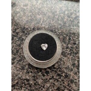 Heart Shaped Glass CZ Loose Gemstone